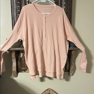 Pink Long Sleeve Offline Top